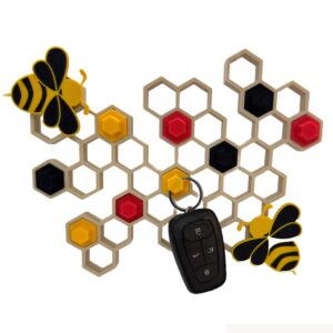 HiveWall – Customizable Honeycomb Keyholder